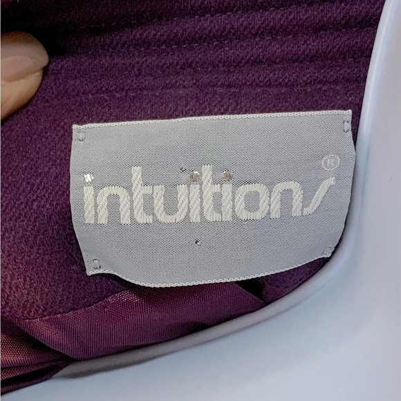 Intuitions Women’s Purple Wool Jacket - Picture 3 of 5